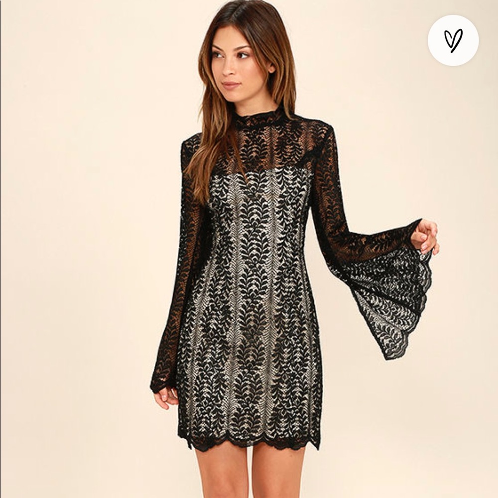 Keepsake Uptown Black Lace Dress